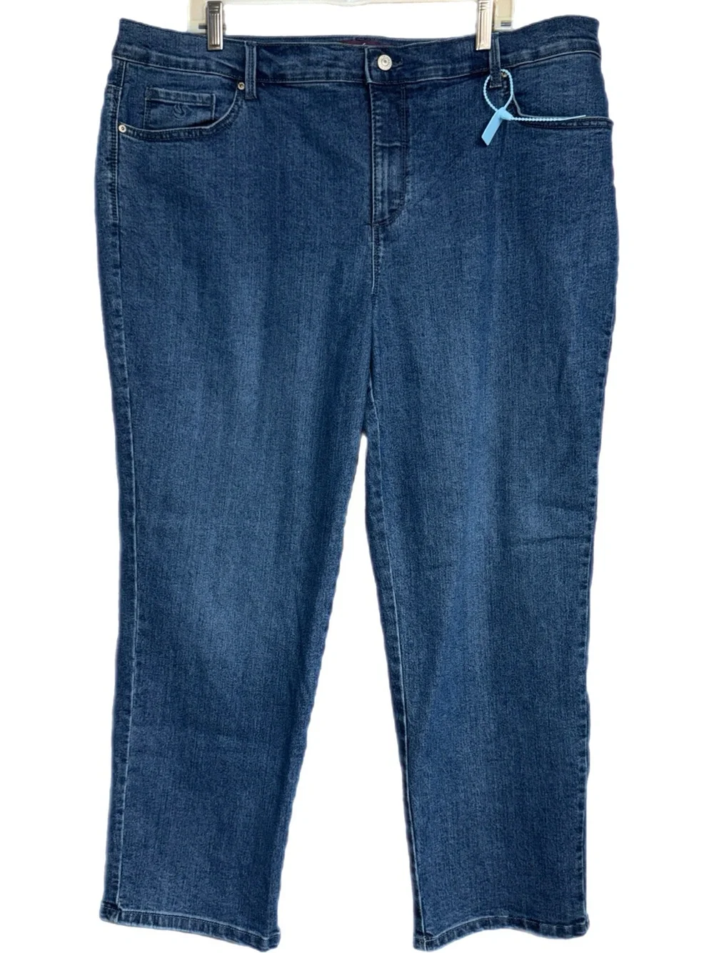 Gloria Vanderbilt Amanda Jeans - Short Blue Medium Wash Straight‎ Leg - Size 20W